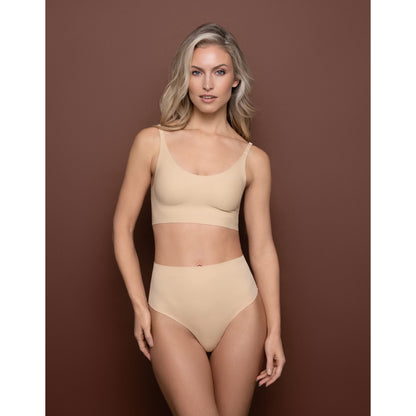 Invisible Mid Waist Thong-Bye Bra-1000 Palms