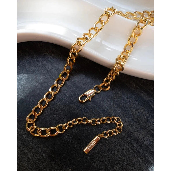 Classique Curb Chain Necklace-Luv AJ-1000 Palms