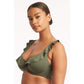 Essential F-Cup Frill Bralette-Sealevel-1000 Palms