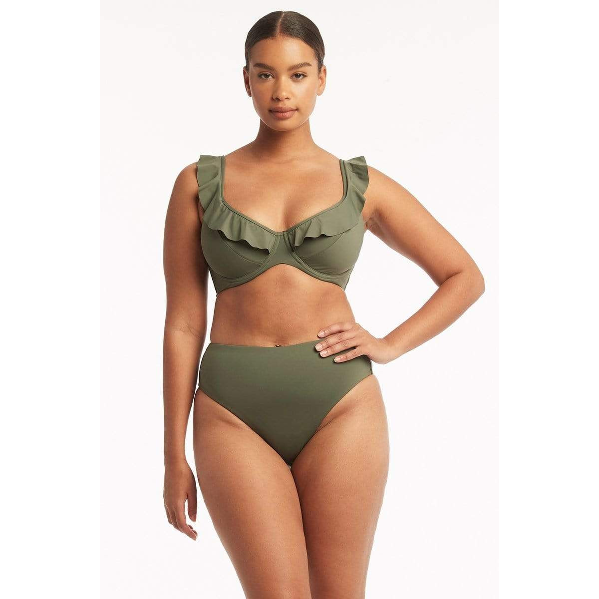Essential F-Cup Frill Bralette-Sealevel-1000 Palms